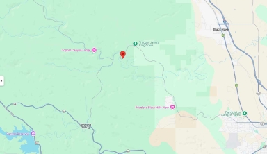 Map showing Boxelder Bluff Location
